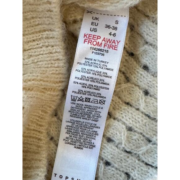 New ~ TOPSHOP , NORDSTROM ~Knitted Pretty Bralette Size 4-6 Fall - Picture 7 of 9